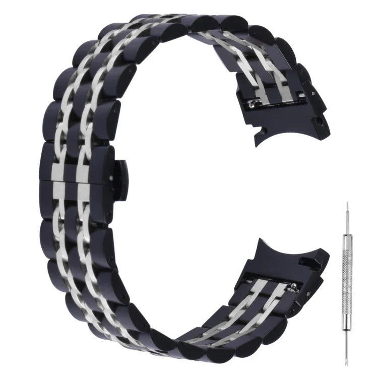 Bracelet de montre de remplacement en acier inoxydable à sept billes, pour Samsung Galaxy Watch4 40 mm/44 mm