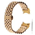 Bracelet de montre de remplacement en acier inoxydable à cinq perles, pour Samsung Galaxy Watch4 40mm/44mm