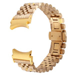 Bracelet de montre de remplacement en acier inoxydable à cinq perles, pour Samsung Galaxy Watch4 40mm/44mm