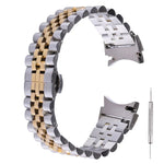 Bracelet de montre de remplacement en acier inoxydable à cinq perles, pour Samsung Galaxy Watch4 40mm/44mm