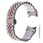 Bracelet de montre de remplacement en acier inoxydable à cinq perles, pour Samsung Galaxy Watch4 40mm/44mm