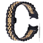 Bracelet de montre de remplacement en acier inoxydable à cinq perles, pour Samsung Galaxy Watch4 40mm/44mm