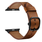 Bracelet de montre de remplacement en cuir pour Apple Watch Series, 7 41mm / 6&SE&5&4 40mm / 3&2&1 38mm, 7 45mm / 6&SE&5&4 44mm / 3&2&1 42mm