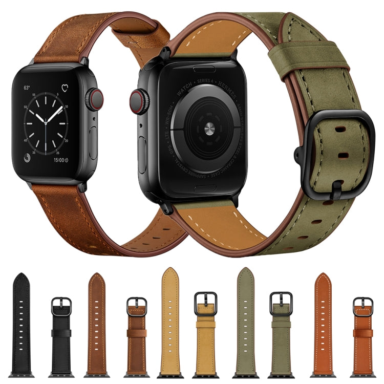 Bracelet de montre de remplacement en cuir pour Apple Watch Series, 7 41mm / 6&SE&5&4 40mm / 3&2&1 38mm, 7 45mm / 6&SE&5&4 44mm / 3&2&1 42mm