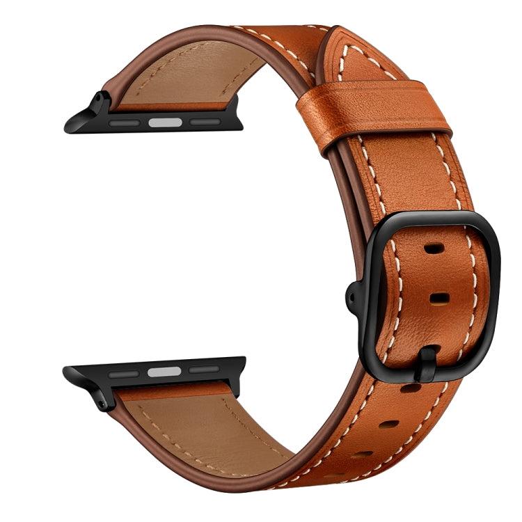 Bracelet de montre de remplacement en cuir pour Apple Watch Series, 7 41mm / 6&SE&5&4 40mm / 3&2&1 38mm, 7 45mm / 6&SE&5&4 44mm / 3&2&1 42mm