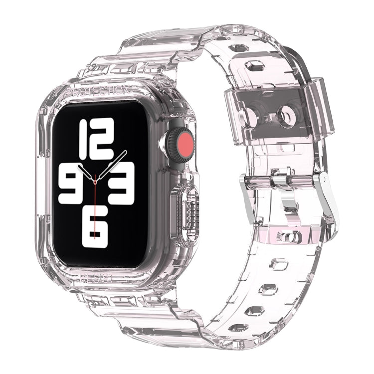 Bracelet de remplacement intégré en TPU transparent Glacier, pour Apple Watch Series 7 45 mm, pour Apple Watch Series 7 41 mm