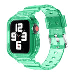 Bracelet de remplacement intégré en TPU transparent Glacier, pour Apple Watch Series 7 45 mm, pour Apple Watch Series 7 41 mm