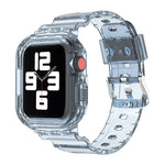 Bracelet de remplacement intégré en TPU transparent Glacier, pour Apple Watch Series 7 45 mm, pour Apple Watch Series 7 41 mm