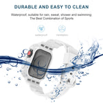 Bracelet de remplacement intégré en TPU transparent Glacier, pour Apple Watch Series 7 45 mm, pour Apple Watch Series 7 41 mm