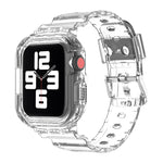 Bracelet de remplacement intégré en TPU transparent Glacier, pour Apple Watch Series 7 45 mm, pour Apple Watch Series 7 41 mm
