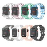 Bracelet de remplacement intégré en TPU transparent Glacier, pour Apple Watch Series 7 45 mm, pour Apple Watch Series 7 41 mm