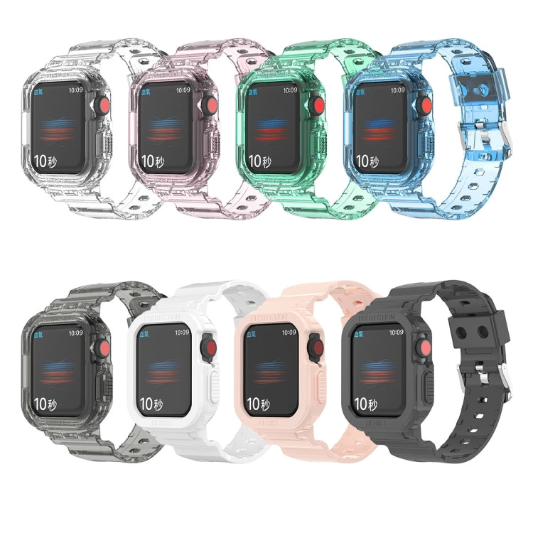 Bracelet de remplacement intégré en TPU transparent Glacier, pour Apple Watch Series 7 45 mm, pour Apple Watch Series 7 41 mm