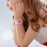 SKMEI 1451 Chronomètre Numérique LED Chronographe Lumineux Montre Électronique Sport Enfants, 1451(Rose Transparent Bleu), 1451(Violet Transparent), 1451(Bleu Ciel Transparent), 1451(Rose Rouge Transparent), 1451(Coquille Blanche Cercle Bleu)