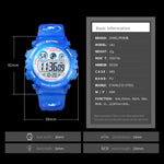 SKMEI 1451 LED Digital Stopwatch Chronograph Luminous Children Sports Electronic Watch, 1451(Yellow Shell Blue Circle), 1451(Black Shell Blue Circle), 1451(Transparent Pink Blue), 1451(Transparent Purple), 1451(Transparent Sky Blue)                    ...