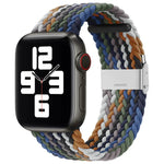 Bracelet de montre de remplacement en nylon tressé à une boucle pour Apple Watch Series 7 (41 mm), 6, SE, 5 et 4 (40 mm) et 3, 2 et 1 (38 mm).