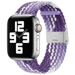 Bracelet de montre de remplacement en nylon tressé à une boucle pour Apple Watch Series 7 (41 mm), 6, SE, 5 et 4 (40 mm) et 3, 2 et 1 (38 mm).