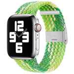 Bracelet de montre de remplacement en nylon tressé à une boucle pour Apple Watch Series 7 (41 mm), 6, SE, 5 et 4 (40 mm) et 3, 2 et 1 (38 mm).