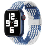 Bracelet de montre de remplacement en nylon tressé à une boucle pour Apple Watch Series 7 (41 mm), 6, SE, 5 et 4 (40 mm) et 3, 2 et 1 (38 mm).