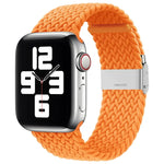 Bracelet de montre de remplacement en nylon tressé à une boucle pour Apple Watch Series 7 (41 mm), 6, SE, 5 et 4 (40 mm) et 3, 2 et 1 (38 mm).