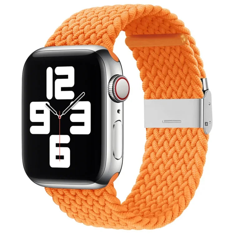 Bracelet de montre de remplacement en nylon tressé à une boucle pour Apple Watch Series 7 (41 mm), 6, SE, 5 et 4 (40 mm) et 3, 2 et 1 (38 mm).