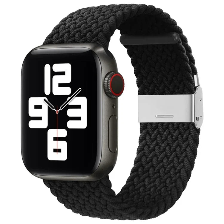 Bracelet de montre de remplacement en nylon tressé à une boucle pour Apple Watch Series 7 (41 mm), 6, SE, 5 et 4 (40 mm) et 3, 2 et 1 (38 mm).