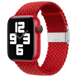 Bracelet de montre de remplacement en nylon tressé à une boucle pour Apple Watch Series 7 (41 mm), 6, SE, 5 et 4 (40 mm) et 3, 2 et 1 (38 mm).
