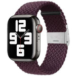 Bracelet de montre de remplacement en nylon tressé à une boucle pour Apple Watch Series 7 (41 mm), 6, SE, 5 et 4 (40 mm) et 3, 2 et 1 (38 mm).