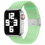 Bracelet de montre de remplacement en nylon tressé à une boucle pour Apple Watch Series 7 (41 mm), 6, SE, 5 et 4 (40 mm) et 3, 2 et 1 (38 mm).