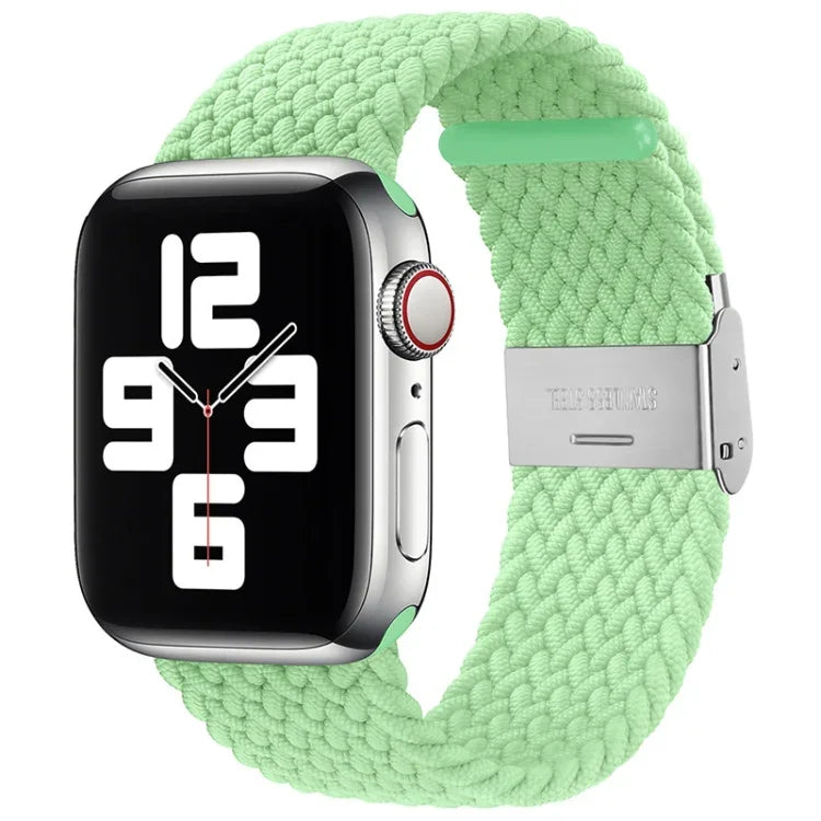Bracelet de montre de remplacement en nylon tressé à une boucle pour Apple Watch Series 7 (41 mm), 6, SE, 5 et 4 (40 mm) et 3, 2 et 1 (38 mm).