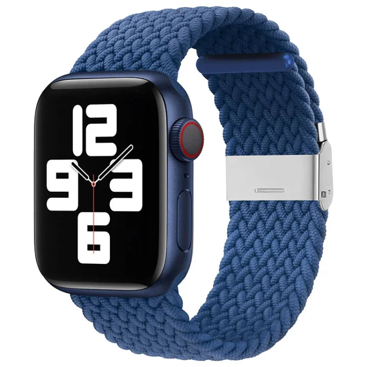 Bracelet de montre de remplacement en nylon tressé à une boucle pour Apple Watch Series 7 (41 mm), 6, SE, 5 et 4 (40 mm) et 3, 2 et 1 (38 mm).