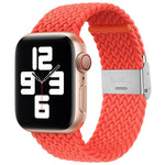 Bracelet de montre de remplacement en nylon tressé à une boucle pour Apple Watch Series 7 (41 mm), 6, SE, 5 et 4 (40 mm) et 3, 2 et 1 (38 mm).
