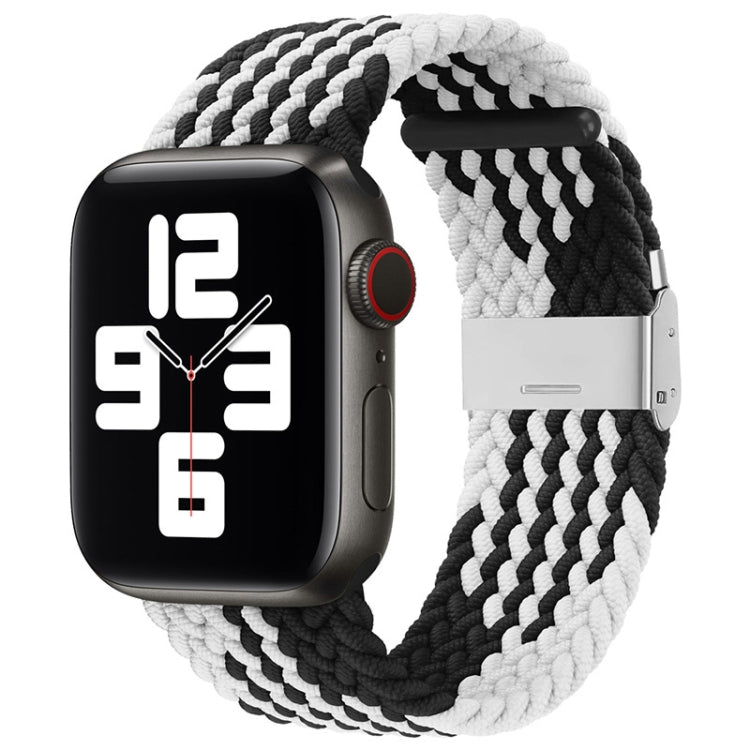 Bracelet de rechange tressé en nylon à boucle unique pour Apple Watch Series, 7 45 mm / 6&SE&5&4 44 mm / 3&2&1 42 mm