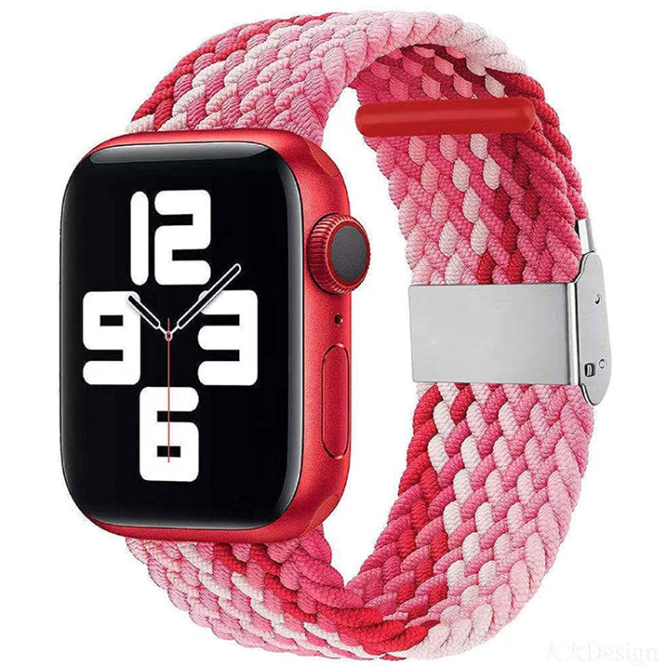 Bracelet de rechange tressé en nylon à boucle unique pour Apple Watch Series, 7 45 mm / 6&SE&5&4 44 mm / 3&2&1 42 mm