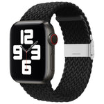 Bracelet de rechange tressé en nylon à boucle unique pour Apple Watch Series, 7 45 mm / 6&SE&5&4 44 mm / 3&2&1 42 mm