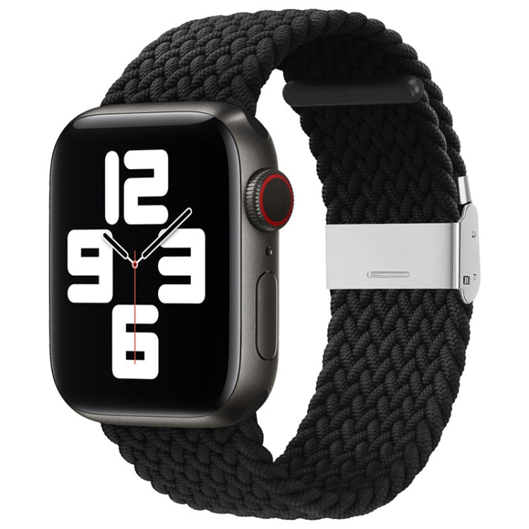 Bracelet de rechange tressé en nylon à boucle unique pour Apple Watch Series, 7 45 mm / 6&SE&5&4 44 mm / 3&2&1 42 mm