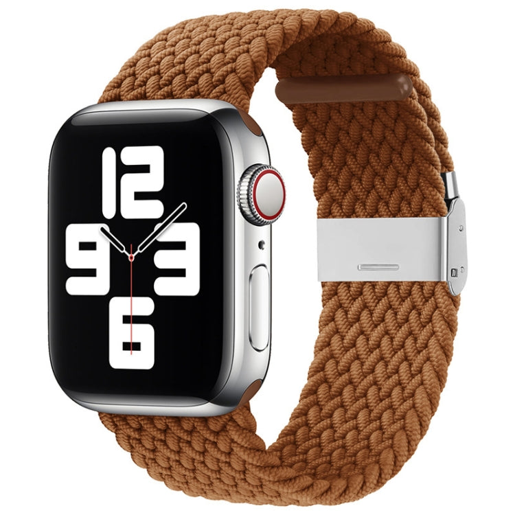 Bracelet de rechange tressé en nylon à boucle unique pour Apple Watch Series, 7 45 mm / 6&SE&5&4 44 mm / 3&2&1 42 mm