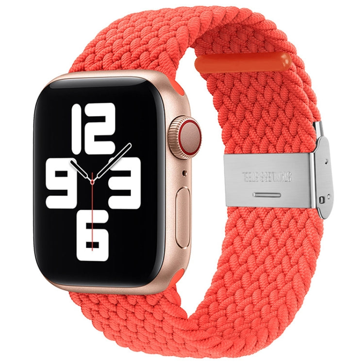 Bracelet de rechange tressé en nylon à boucle unique pour Apple Watch Series, 7 45 mm / 6&SE&5&4 44 mm / 3&2&1 42 mm