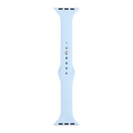 Bracelet de rechange amincissant en silicone pour Apple Watch Series, 7 45 mm / 6&SE&5&4 44 mm / 3&2&1 42 mm