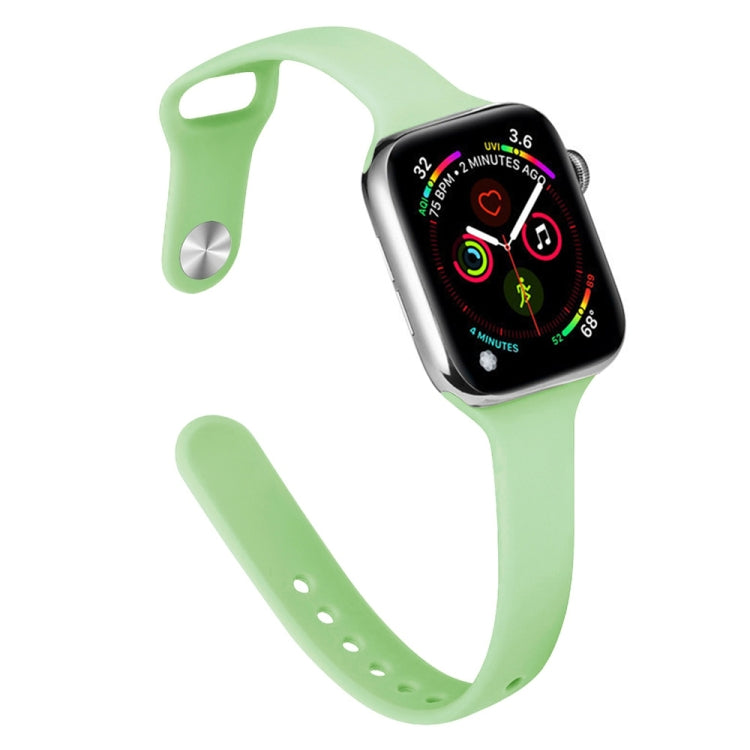 Bracelet de montre de remplacement en silicone amincissant pour Apple Watch Series, 7 41 mm / 6&SE&5&4 40 mm / 3&2&1 38 mm