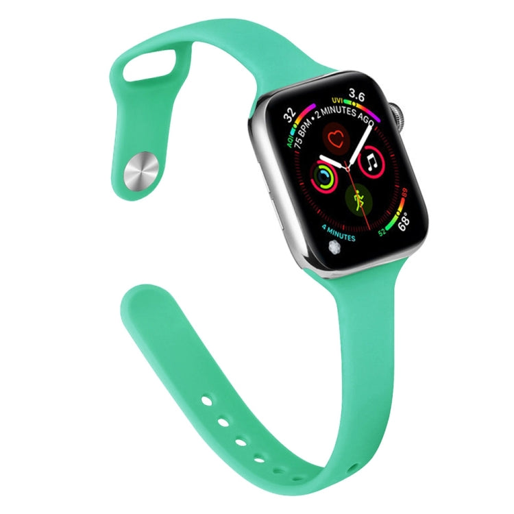 Bracelet de montre de remplacement en silicone amincissant pour Apple Watch Series, 7 41 mm / 6&SE&5&4 40 mm / 3&2&1 38 mm