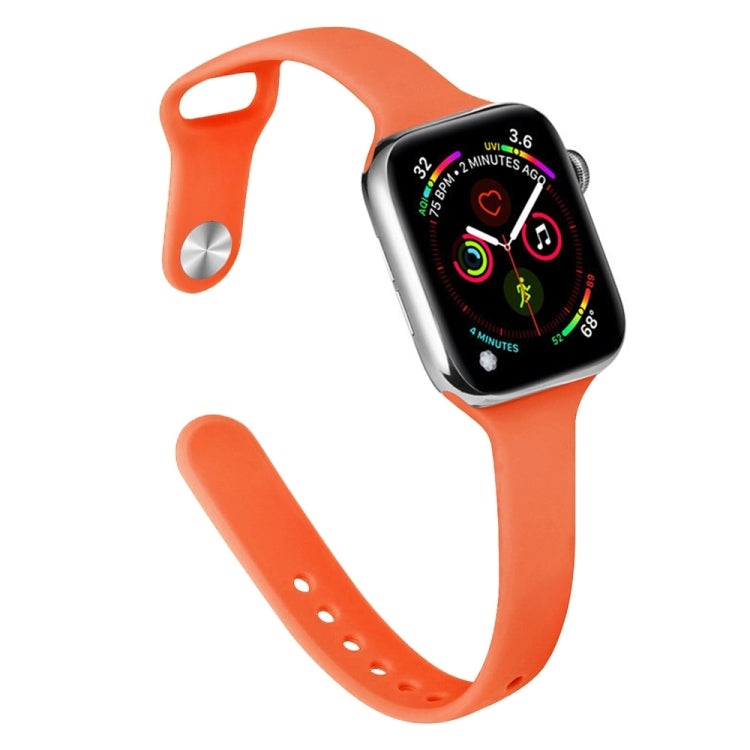 Bracelet de montre de remplacement en silicone amincissant pour Apple Watch Series, 7 41 mm / 6&SE&5&4 40 mm / 3&2&1 38 mm