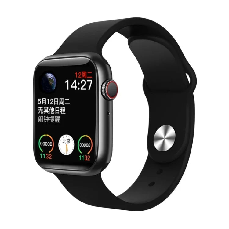 Montre connectée T500 avec écran tactile TFT de 1,44 pouce, compatible avec le suivi du sommeil, la surveillance de la fréquence cardiaque, les appels Bluetooth et la lecture de musique Bluetooth.