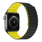 Silicone Magnetic Integrated Short Strap Watchband For Apple Watch Series, 7 41mm / 6&SE&5&4 40mm / 3&2&1 38mm, 7 45mm / 6&SE&5&4 44mm / 3&2&1 42mm