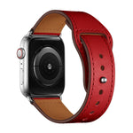 Bracelet de montre de remplacement en cuir pour Apple Watch Series, 7 45mm / 6&SE&5&4 44mm / 3&2&1 42mm, 7 41mm / 6&SE&5&4 40mm / 3&2&1 38mm
