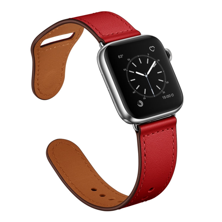 Bracelet de montre de remplacement en cuir pour Apple Watch Series, 7 45mm / 6&SE&5&4 44mm / 3&2&1 42mm, 7 41mm / 6&SE&5&4 40mm / 3&2&1 38mm
