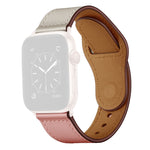 Bracelet de montre de remplacement en cuir pour Apple Watch Series, 7 45mm / 6&SE&5&4 44mm / 3&2&1 42mm, 7 41mm / 6&SE&5&4 40mm / 3&2&1 38mm