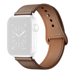 Bracelet de montre de remplacement en cuir pour Apple Watch Series, 7 45mm / 6&SE&5&4 44mm / 3&2&1 42mm, 7 41mm / 6&SE&5&4 40mm / 3&2&1 38mm