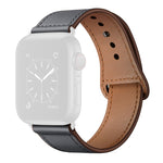 Bracelet de montre de remplacement en cuir pour Apple Watch Series, 7 45mm / 6&SE&5&4 44mm / 3&2&1 42mm, 7 41mm / 6&SE&5&4 40mm / 3&2&1 38mm