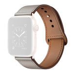 Bracelet de montre de remplacement en cuir pour Apple Watch Series, 7 45mm / 6&SE&5&4 44mm / 3&2&1 42mm, 7 41mm / 6&SE&5&4 40mm / 3&2&1 38mm