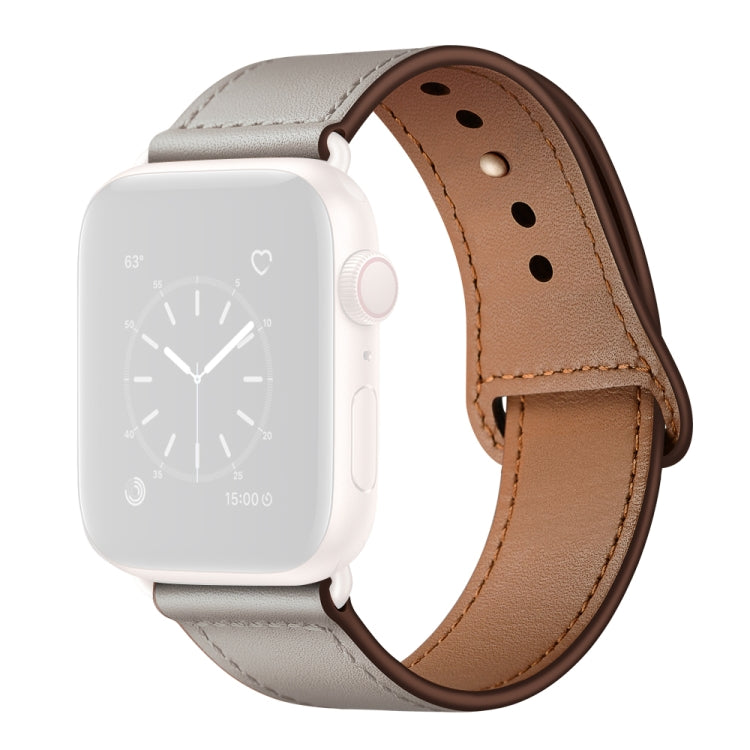 Bracelet de montre de remplacement en cuir pour Apple Watch Series, 7 45mm / 6&SE&5&4 44mm / 3&2&1 42mm, 7 41mm / 6&SE&5&4 40mm / 3&2&1 38mm